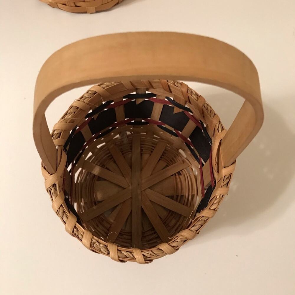 Wicker Baskets Set of 3 Winter Holiday Christmas - Picture 11 of 11